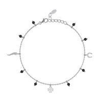 Cavigliera Mabina Donna Long Beach in Argento Onice 533370 - 533370
